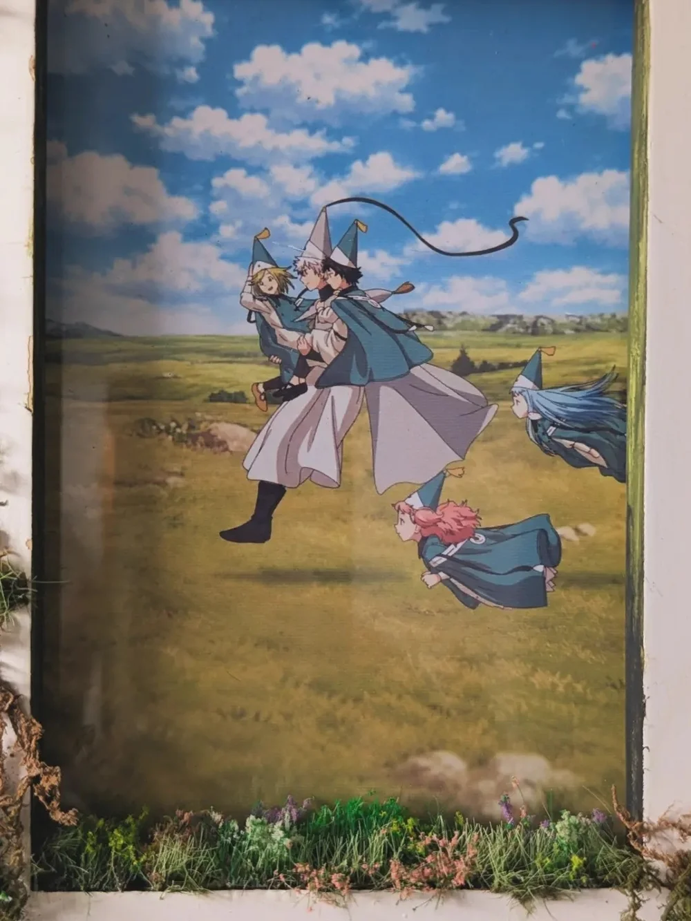 Witch Hat Atelier Frame Anime Art - Handmade | Moss Wall Art Cottage Core